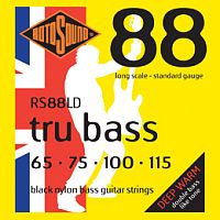 ROTOSOUND RS88LD BLACK NYLON FLATWOUND BASS STRINGS